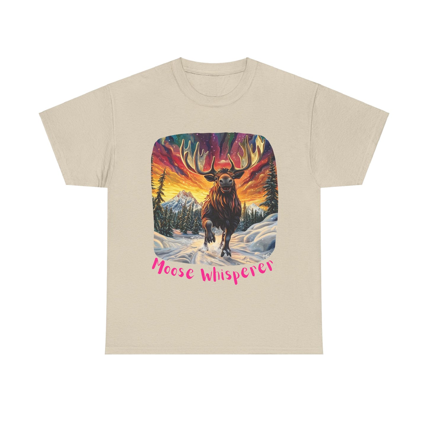 Moose Whisperer  - Moose Lover Unisex Heavy Cotton Tee T-Shirt