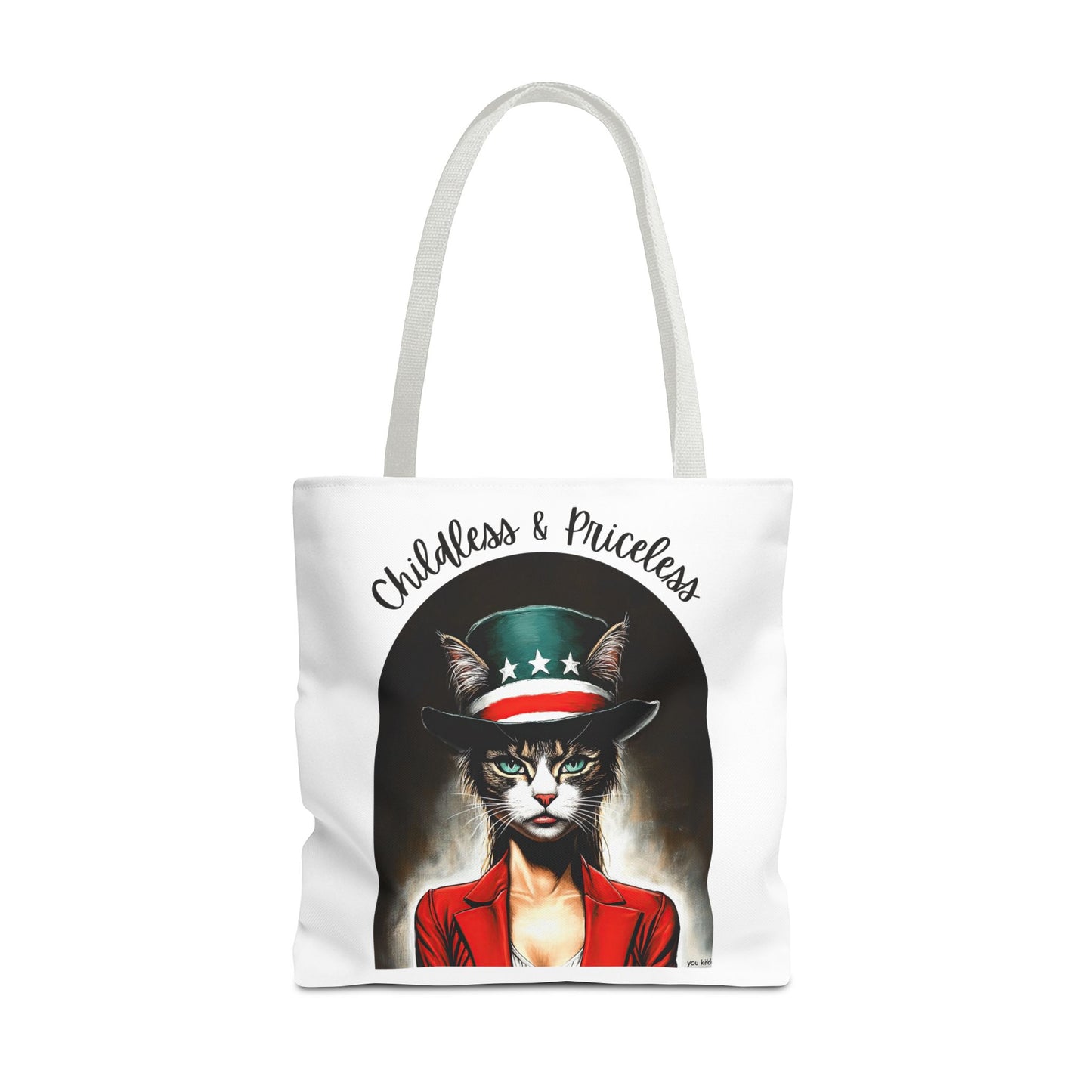 Childless and Priceless. Proud Cat, Childless Cat Lady Tote Bag (AOP)