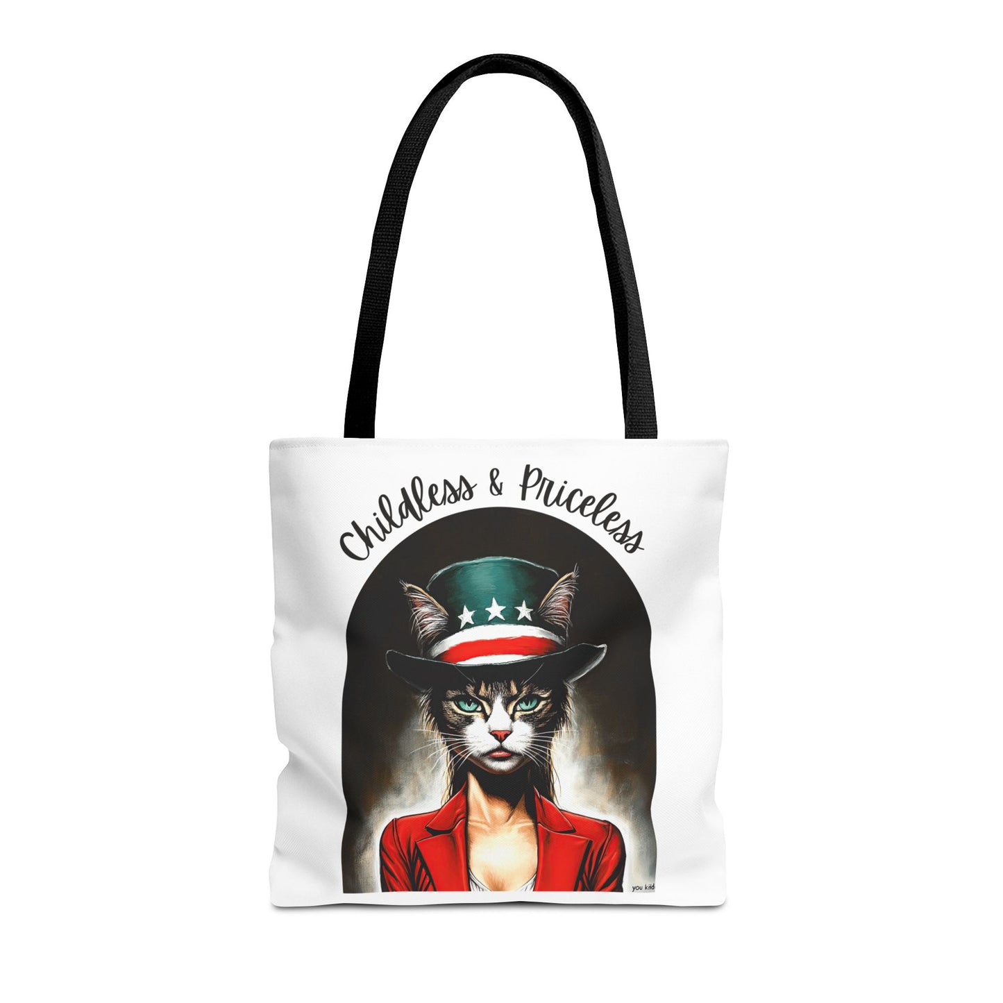 Childless and Priceless. Proud Cat, Childless Cat Lady Tote Bag (AOP)