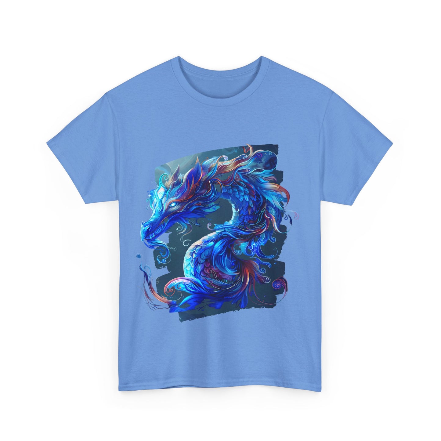 Blue Ancestor Dragons Graphic Tee - Dragons T-shirt -  Dragon Lovers Unisex Heavy Cotton Tee T-Shirt