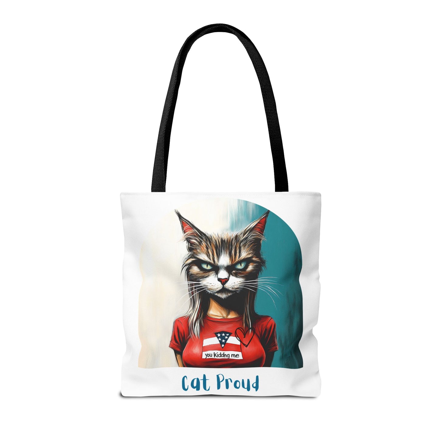 "Cat Proud" Childless Cat Lady Tote Bag (AOP)