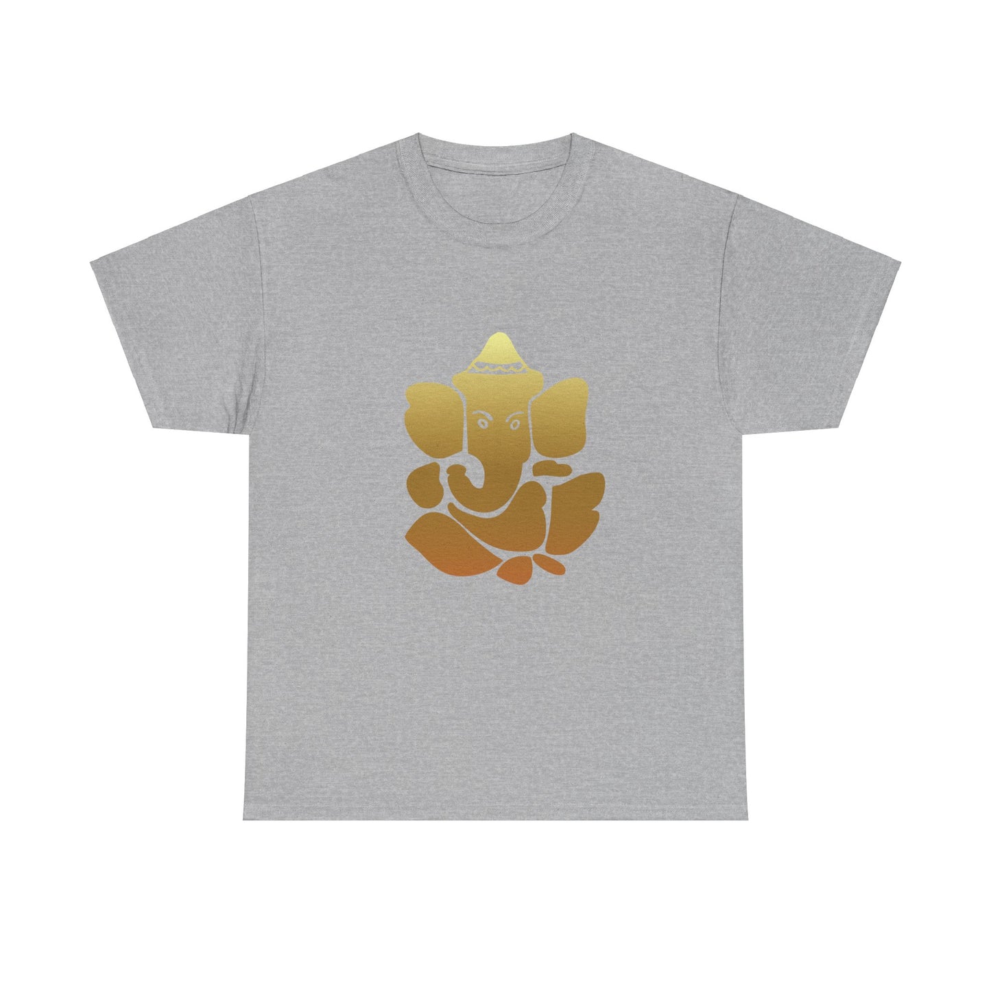 Ganesha, Remover of Obstacles. Golden Ganesha Shirt - Graphic Tee - Yoga, Zen, Hindu Gifts Unisex Heavy Cotton Tee T-Shirt