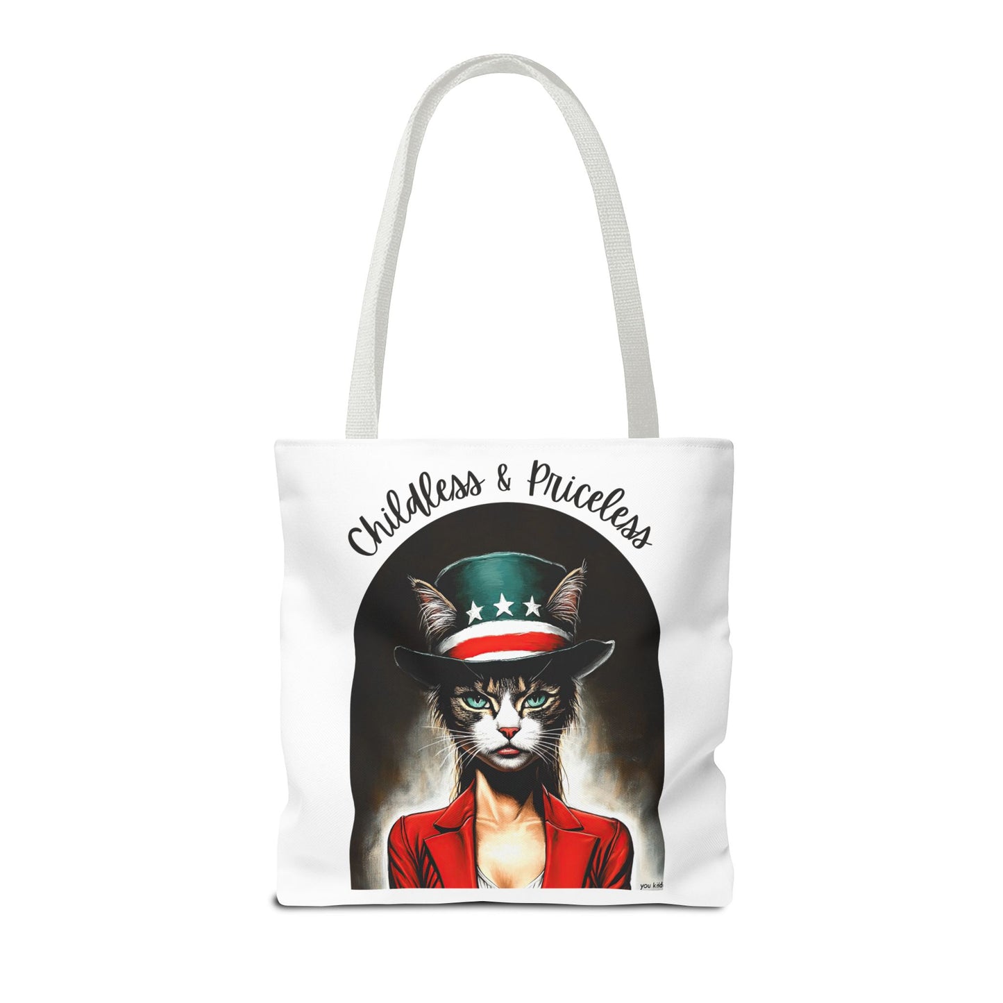 Childless and Priceless. Proud Cat, Childless Cat Lady Tote Bag (AOP)