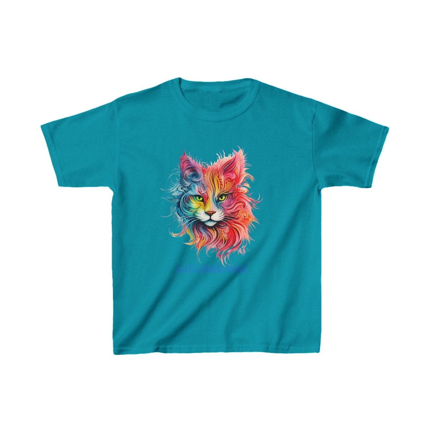 Cats Furr- Ever- Kids Cat Graphic Tee - Vibrant Cute Cat Design for Young Cat Lovers