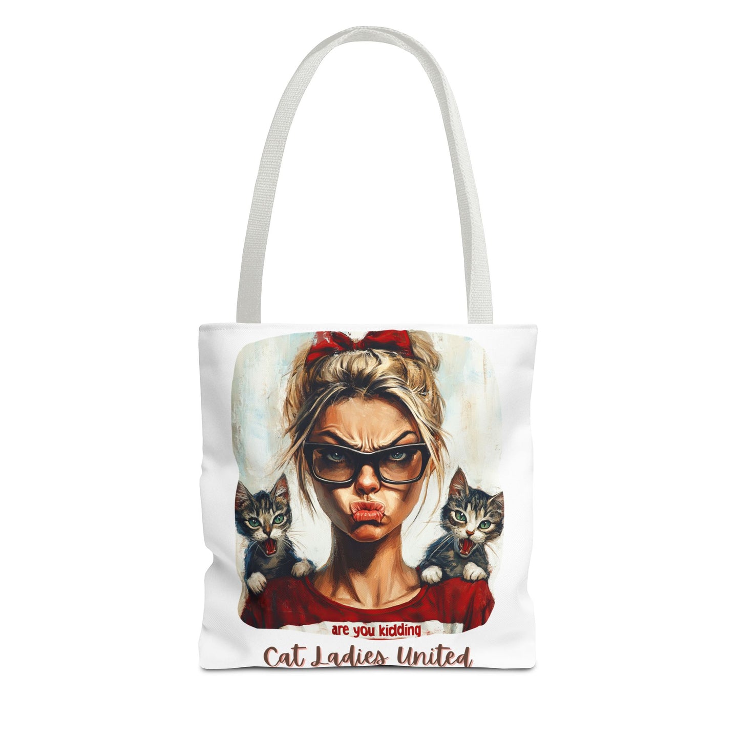 Childless Cat Lady Bag "Cat Ladies United" Childless Cat Lady Tote Bag (AOP)