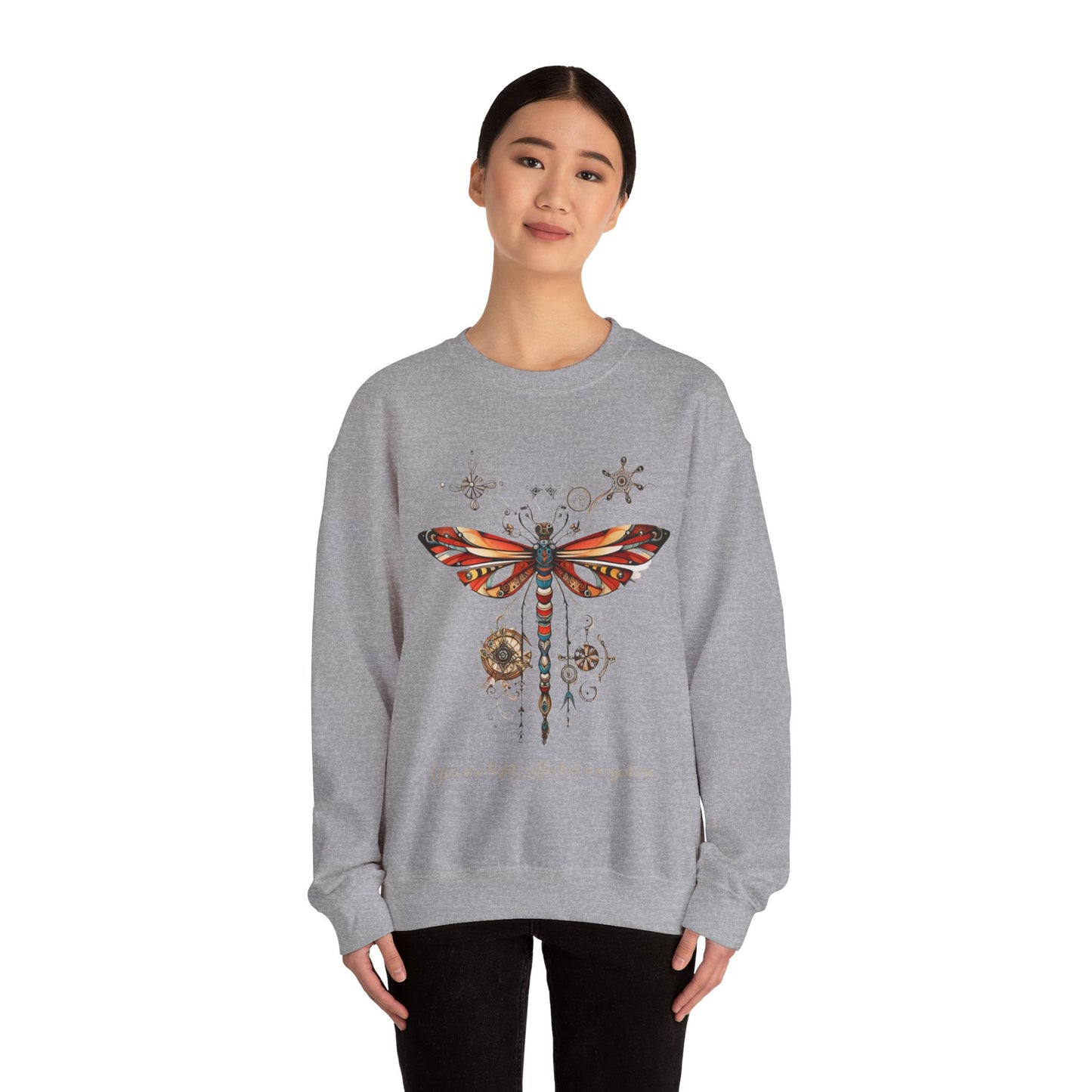 Dragonfly Shirt, Dragon Fly Lovers Gift - inspirational Unisex Long Sleeve Jersey Cotton Shirt Mens Women's Sweatshirt Sweat Shirt