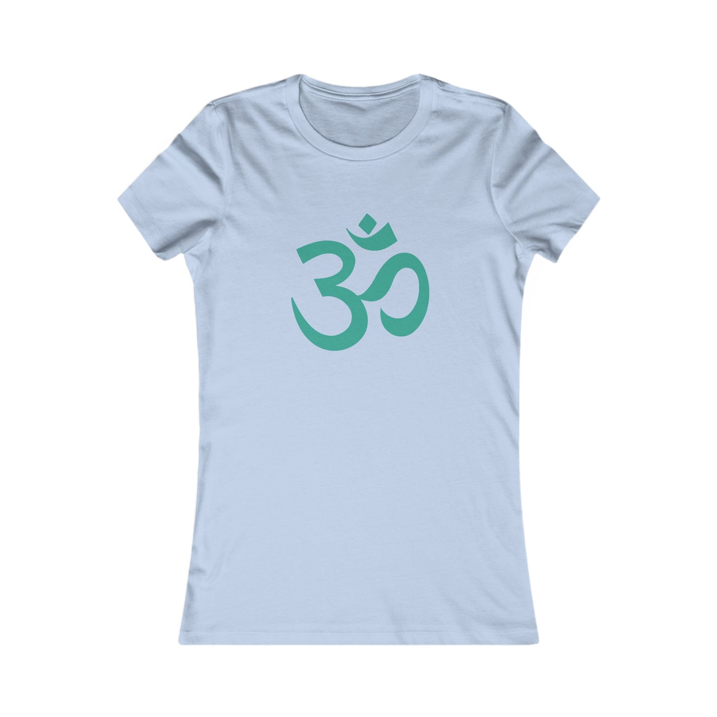 Teal Turquoise Om Ohm Yoga Meditation Shirt, Yoga Tees, Yoga Graphic T-shirt, Ladies Cut Graphic Tees
