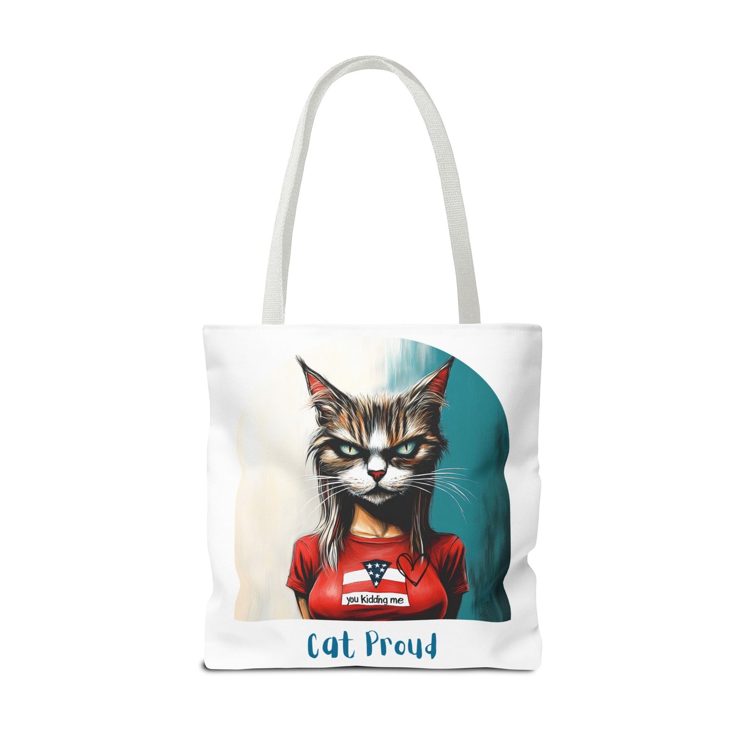 "Cat Proud" Childless Cat Lady Tote Bag (AOP)