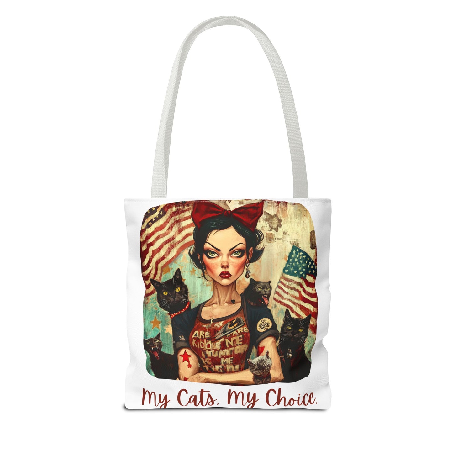 Childless Cat Lady "My Cats, My Choice" -  Childless Cat Lady Tote Bag (AOP)