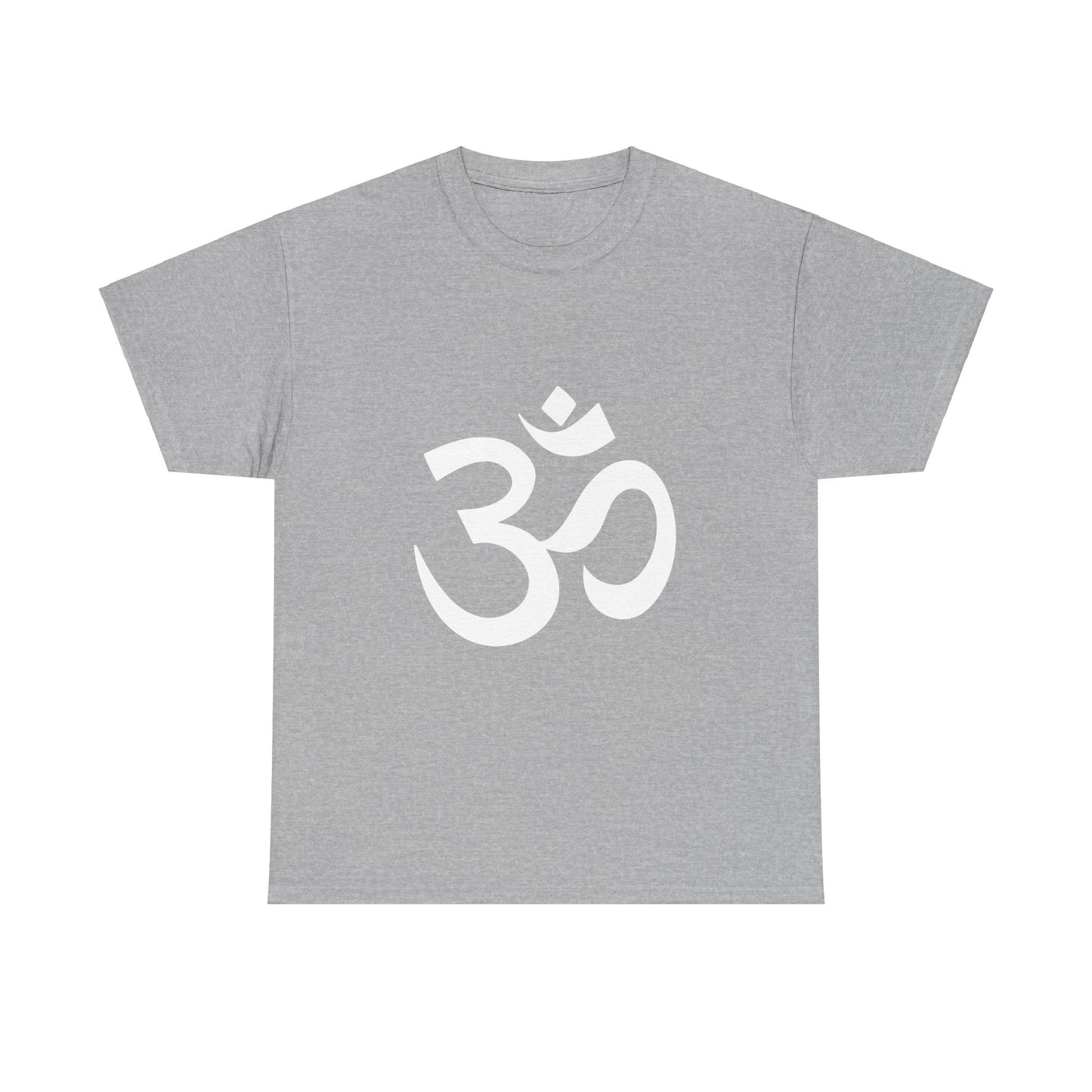 White Graphic, Ohm, OM  Tee shirt, Graphic Tees, Yoga Wear, Zen, Spiritual, Meditation Gifts Unisex Heavy Cotton  Graphic Tee T-Shirt