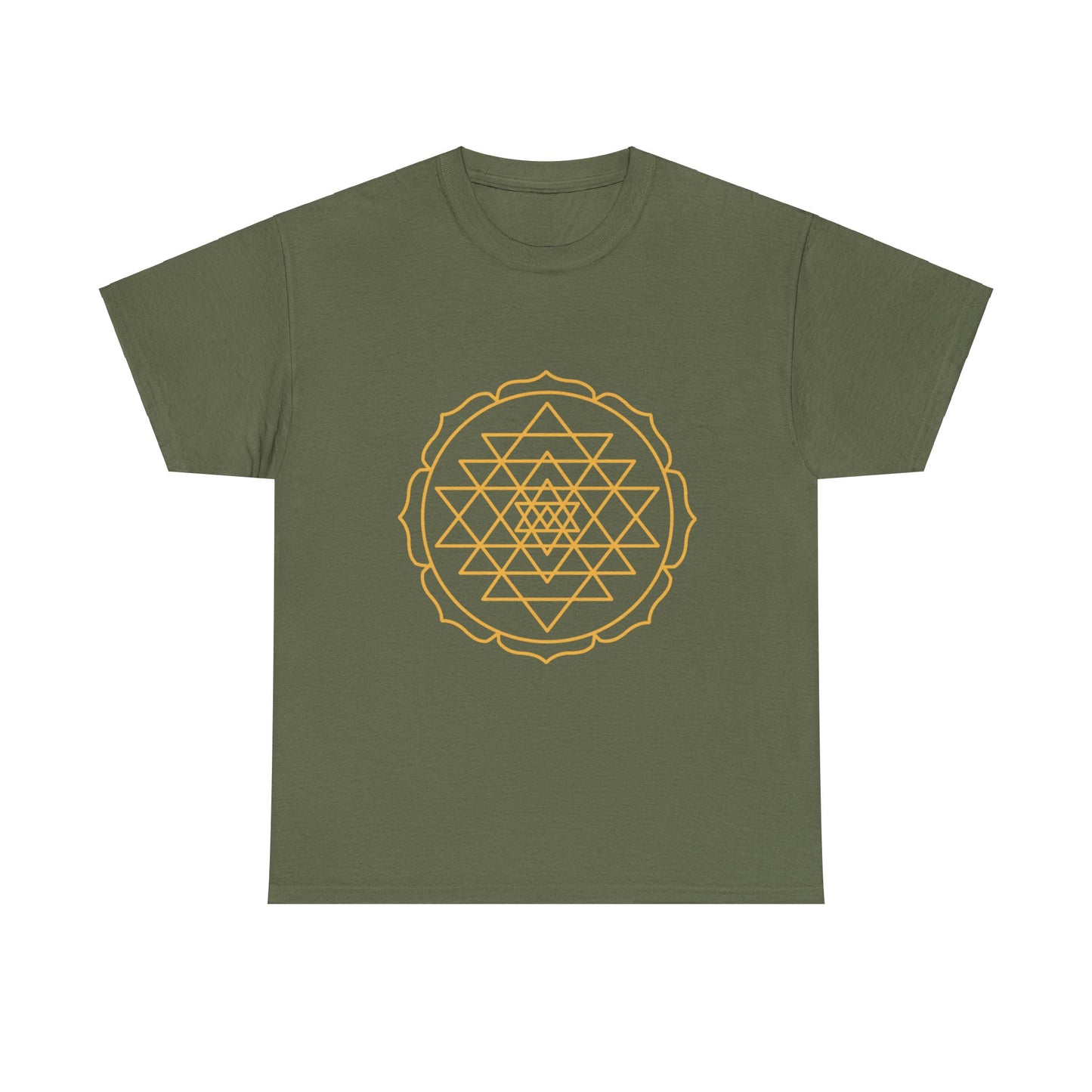 Sri Yantra, Shree Yantra, Shri Chakra  Nava Chakra Shirt - Graphic Tee - Yoga, Zen, Hindu Gifts Unisex Heavy Cotton Graphic Tee T-Shirt