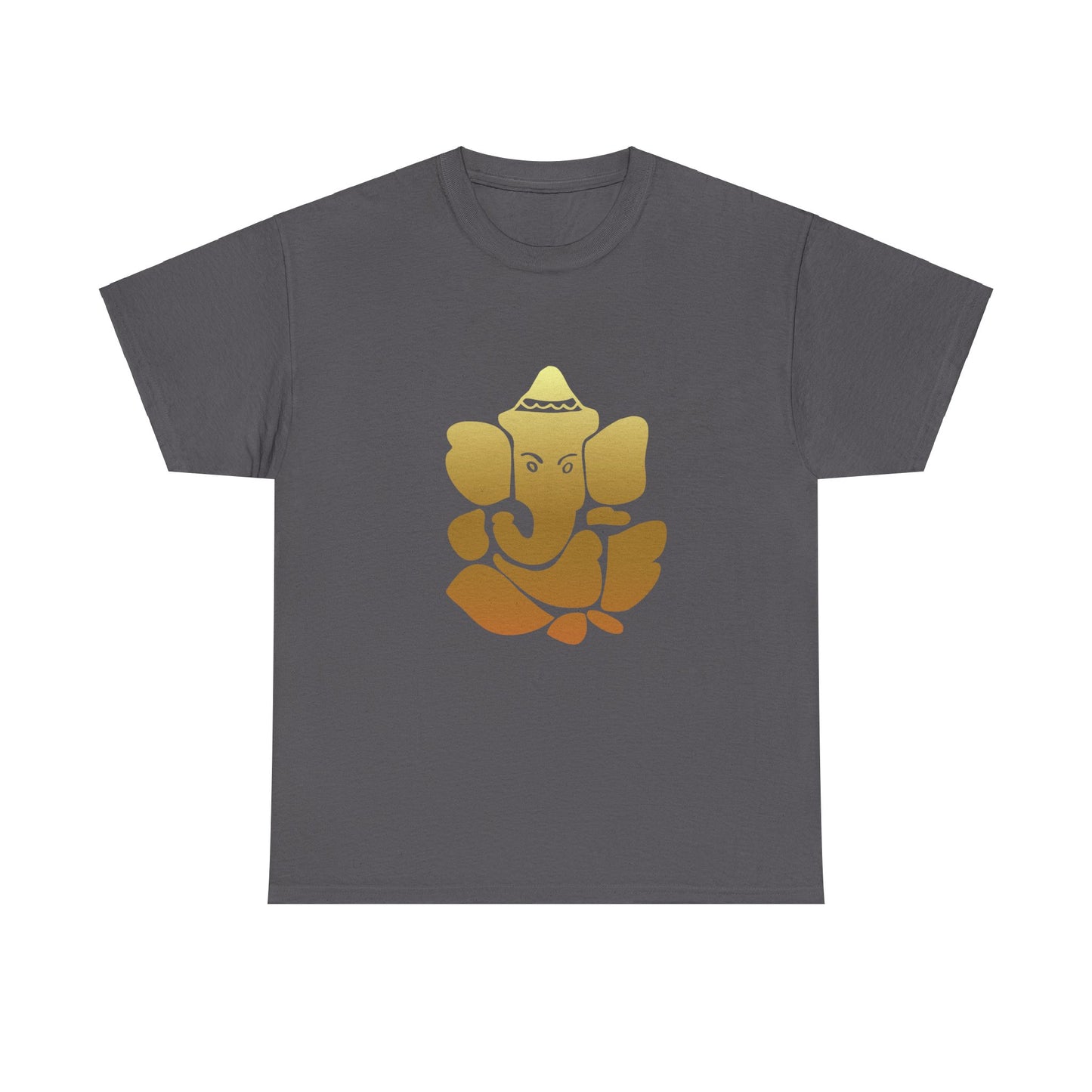 Ganesha, Remover of Obstacles. Golden Ganesha Shirt - Graphic Tee - Yoga, Zen, Hindu Gifts Unisex Heavy Cotton Tee T-Shirt