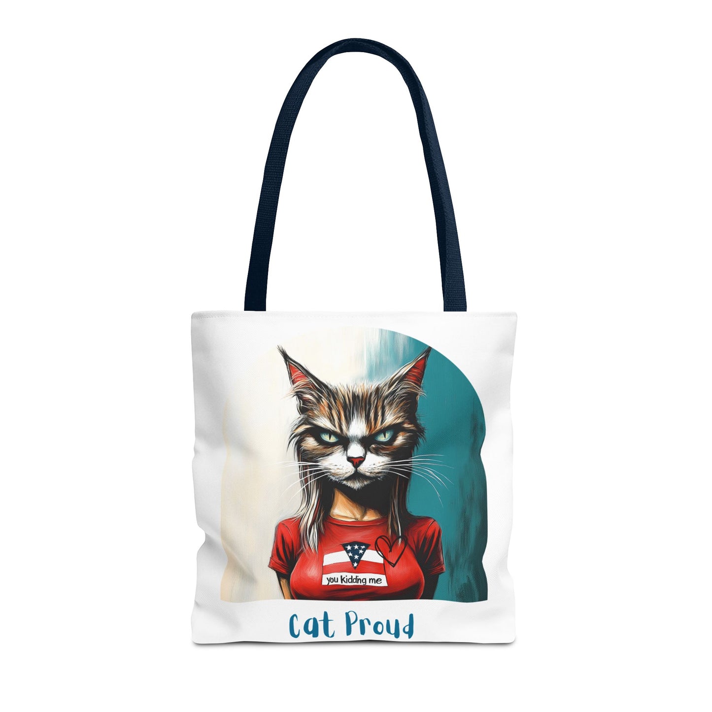 "Cat Proud" Childless Cat Lady Tote Bag (AOP)