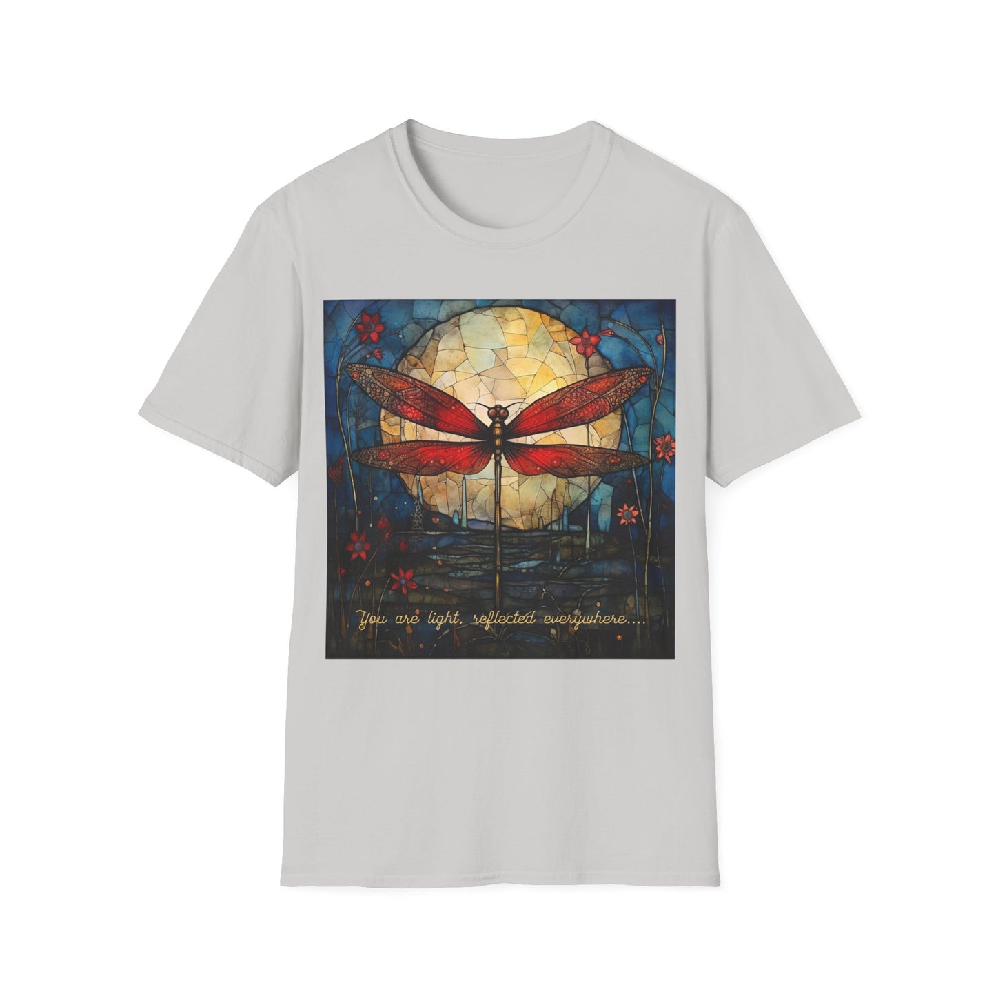 Dragonfly T-shirt - You Are Light, Reflected Everywhere - Dragonflies Shirt, Tee shirt, Unisex Soft Cotton, multiple colors