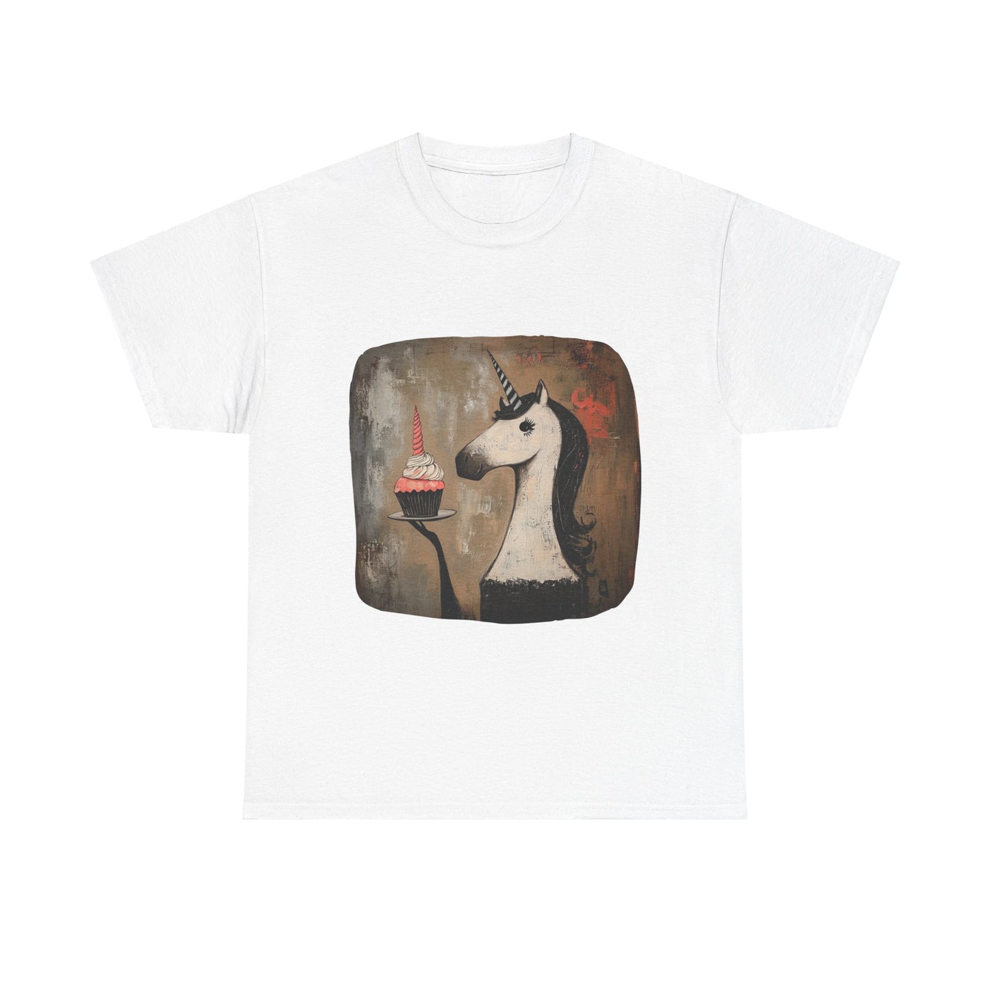 Cupcake Unicorns! Unicorn Lovers Graphic Tee Unisex Heavy Cotton Tee T-Shirt