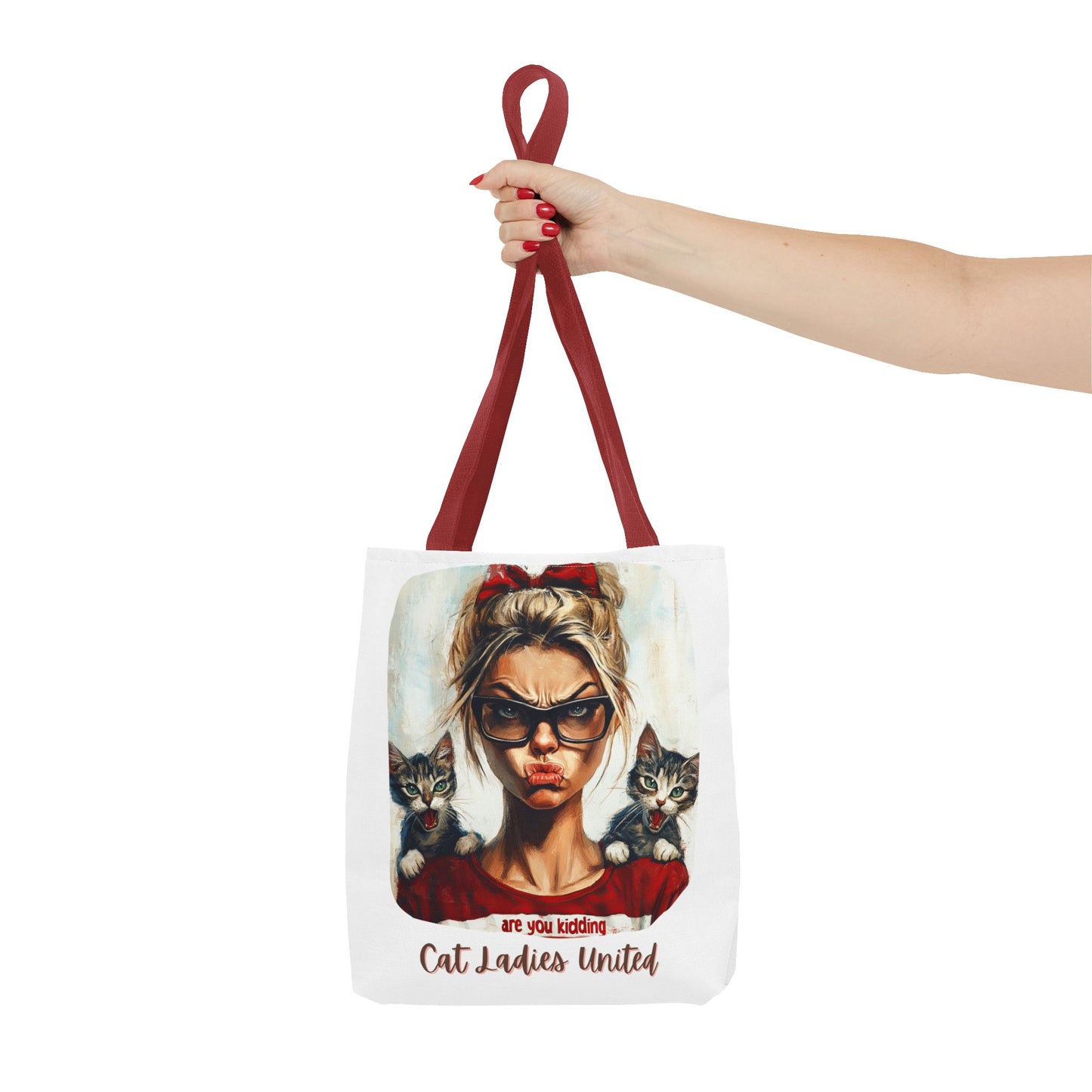 Childless Cat Lady Bag "Cat Ladies United" Childless Cat Lady Tote Bag (AOP)