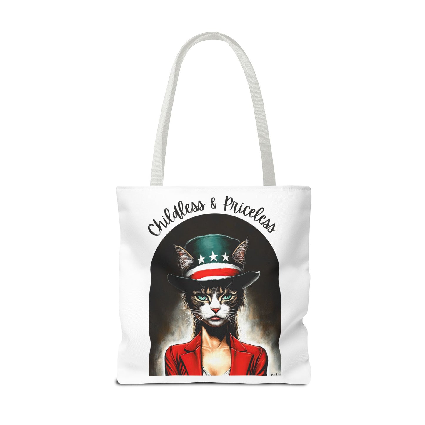 Childless and Priceless. Proud Cat, Childless Cat Lady Tote Bag (AOP)