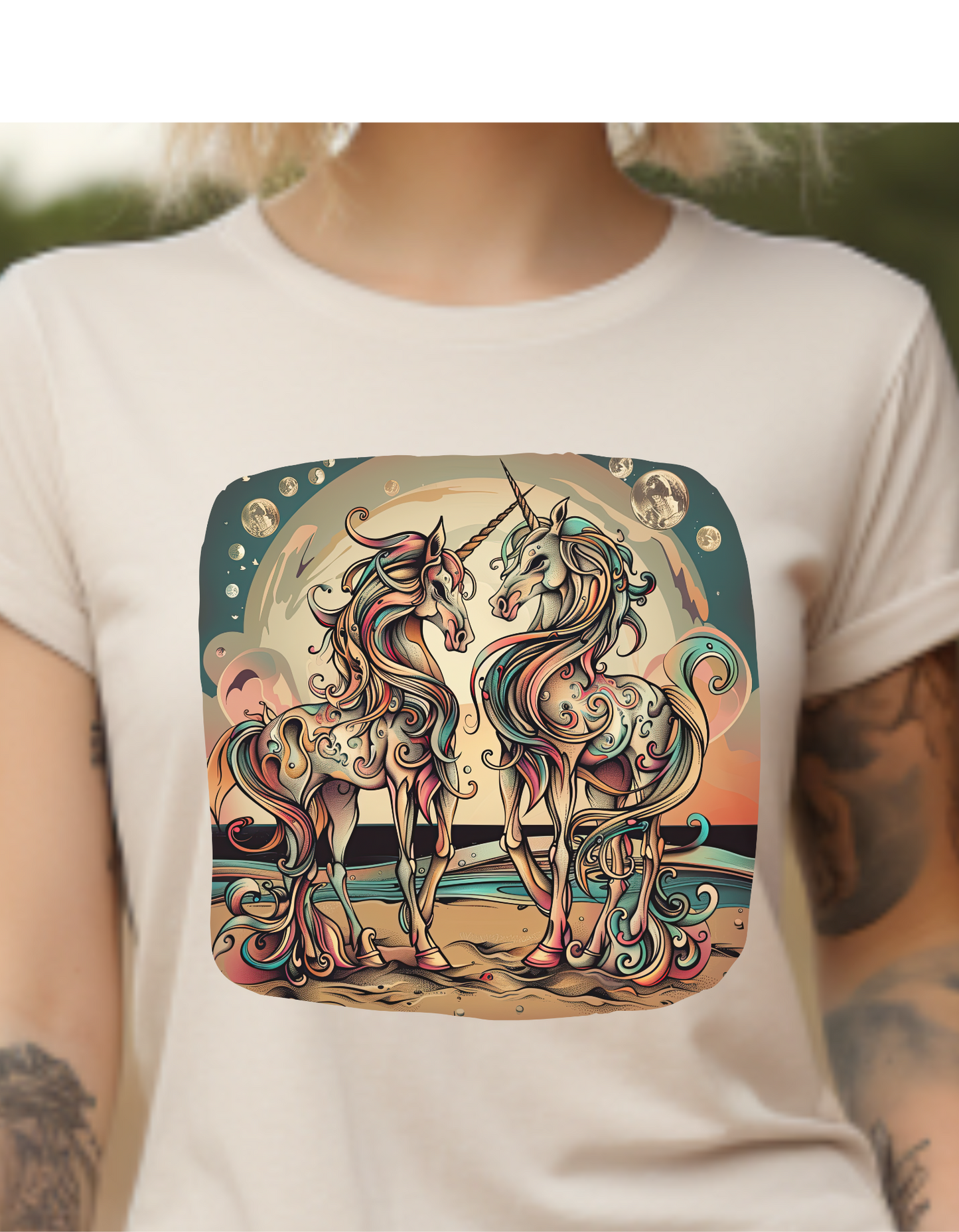 Unicorn Sweethearts - Unicorns! Unicorn Lovers Graphic Tee Unisex Heavy Cotton Tee T-Shirt