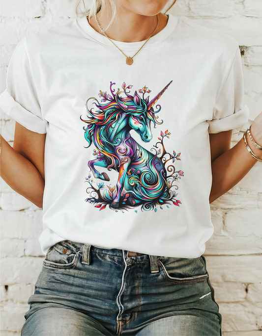 Celtic Unicorn - Unicorn Lovers Graphic Tee Unisex Heavy Cotton Tee T-Shirt