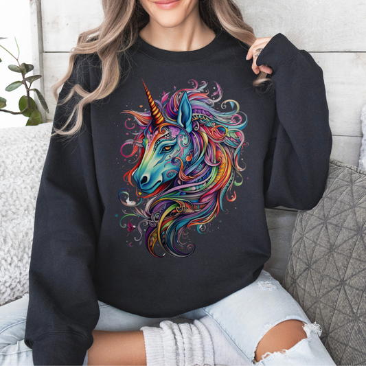 Unicorn Lovers Gift, Unicorn Long Sleeve Shirt Unisex Sweatshirt Sweat Shirt,  Many Colors