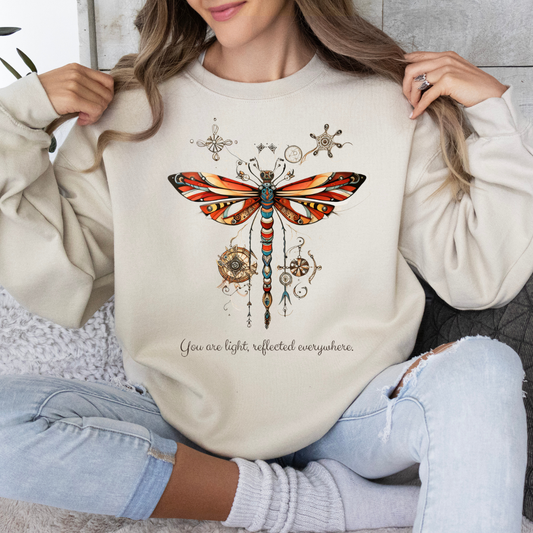 Dragonfly Shirt, Dragon Fly Lovers Gift - inspirational Unisex Long Sleeve Jersey Cotton Shirt Mens Women's Sweatshirt Sweat Shirt