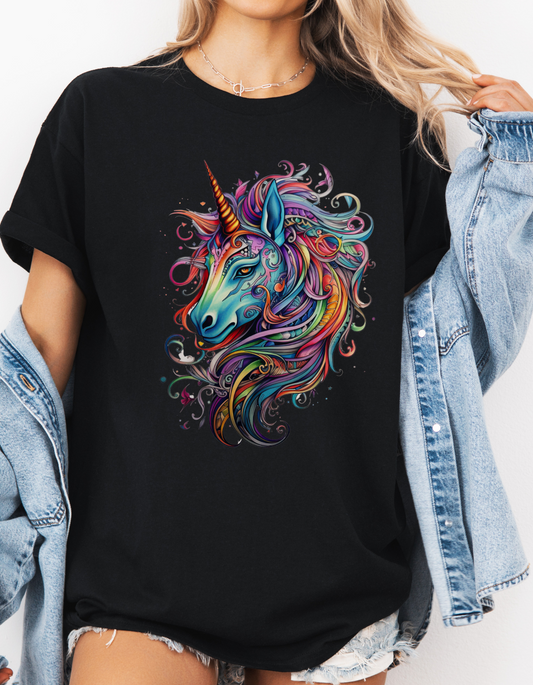 Jewel Tone Unicorn Shirt, Rainbow Color Uniform Christmas Gift, Christmas Shirt, Unisex Shirt, Softstyle T-Shirt Tee Teeshirt