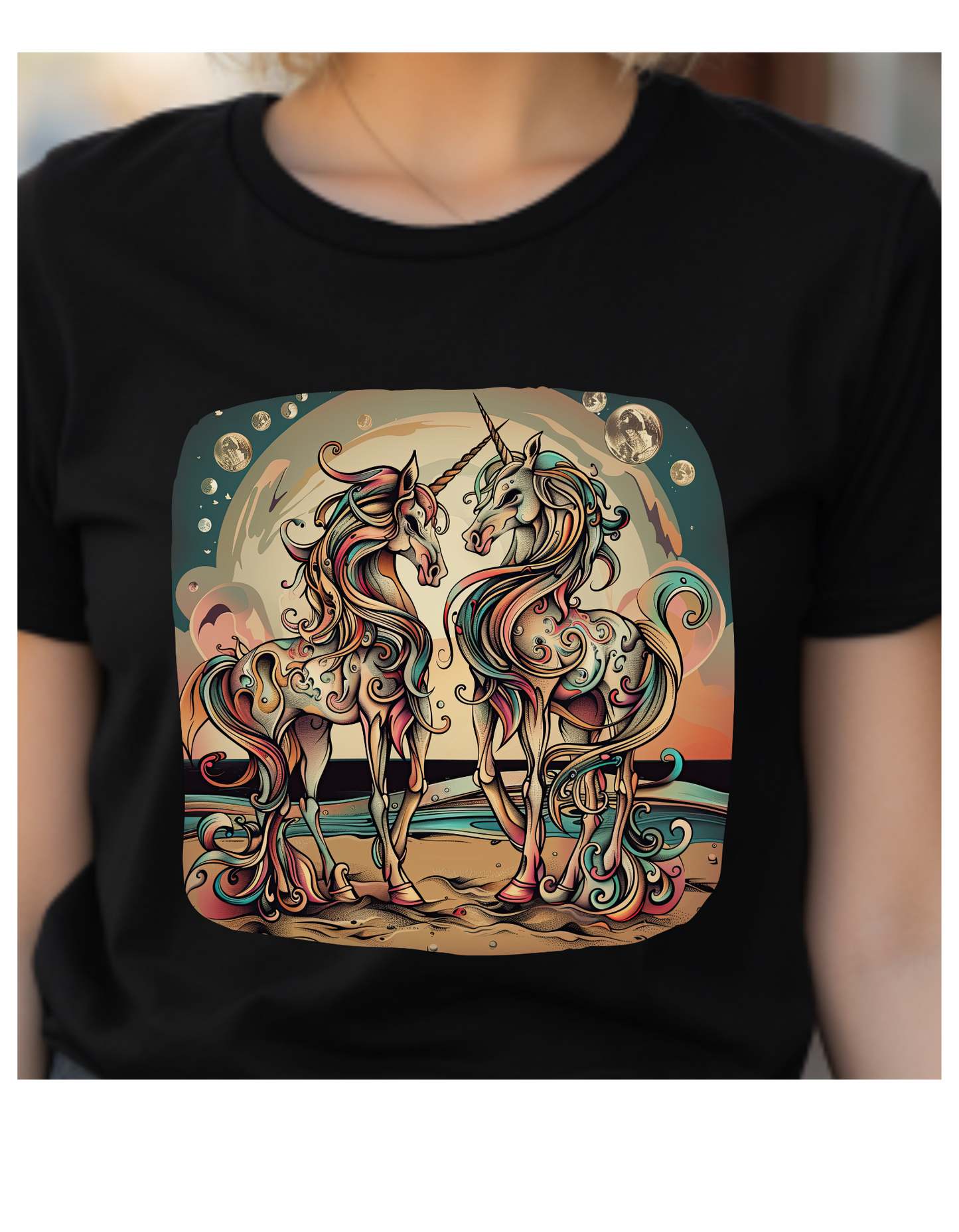 Unicorn Sweethearts - Unicorns! Unicorn Lovers Graphic Tee Unisex Heavy Cotton Tee T-Shirt